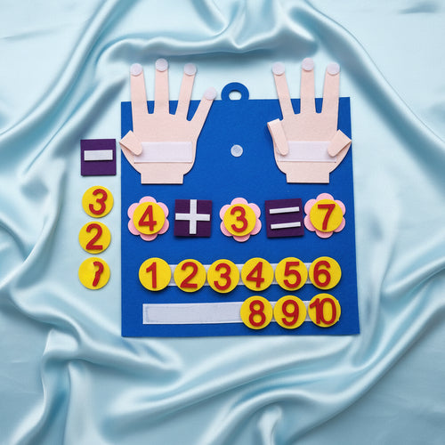 Contín™ | Juego Montessori de Fieltro para Aprender a Contar