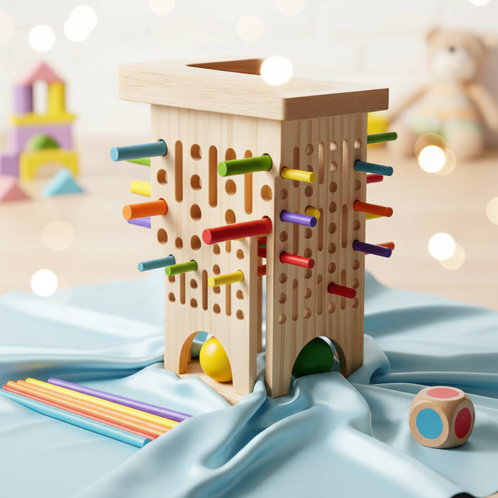 NicoNúmeros™ | Juego Montessori de Madera para Aprender a Contar