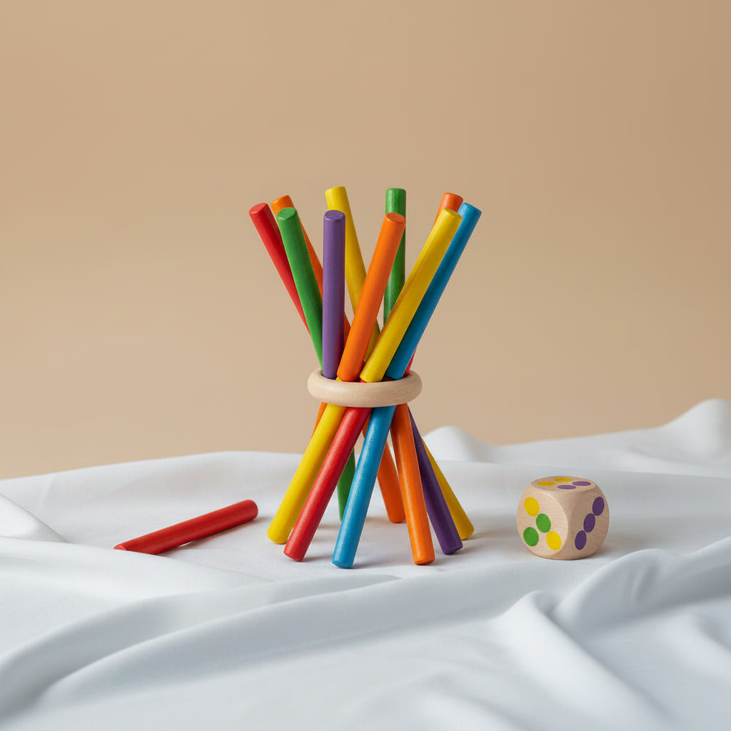 NicoNúmeros™ | Juego Montessori de Madera para Aprender a Contar